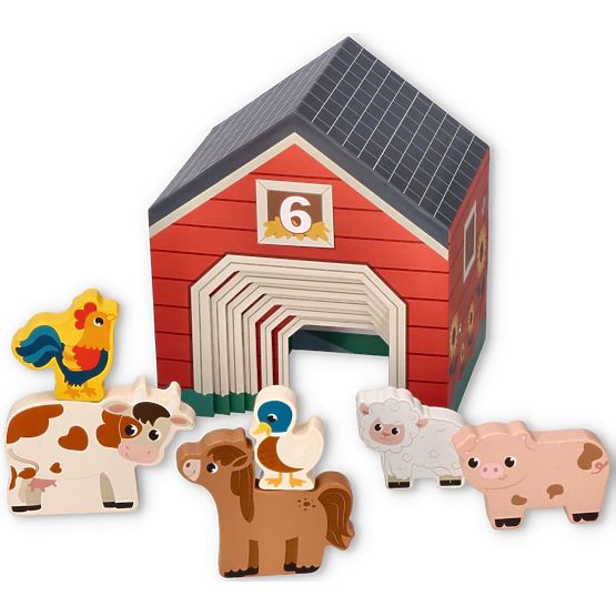 Pyramída z pohárikov Farma