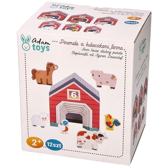 Pyramída z pohárikov Farma