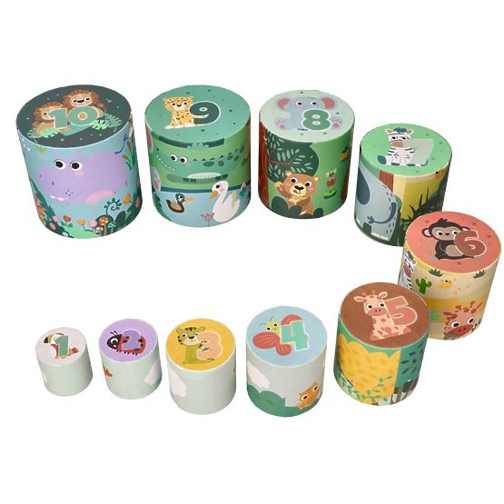 Pyramída z pohárikov Safari