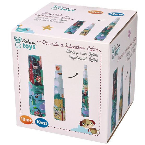 Pyramída z pohárikov Safari