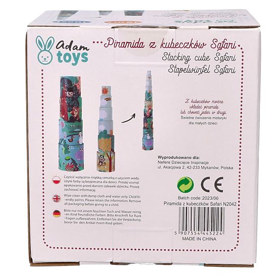 Pyramída z pohárikov Safari