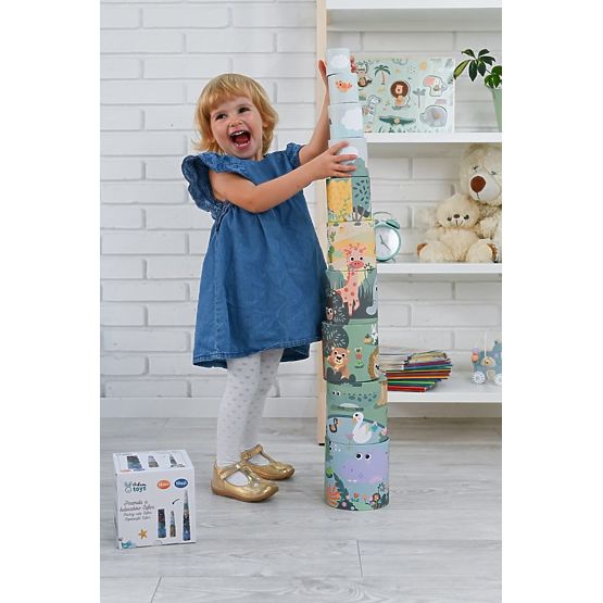 Pyramída z pohárikov Safari