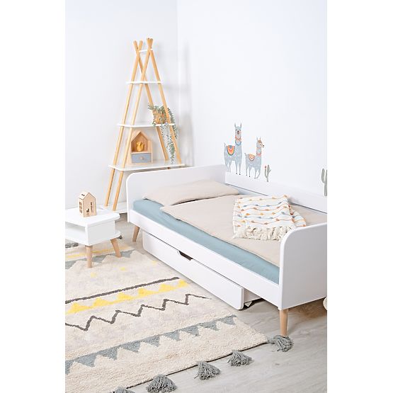 Rastúca posteľ Nell 2v1 - biela