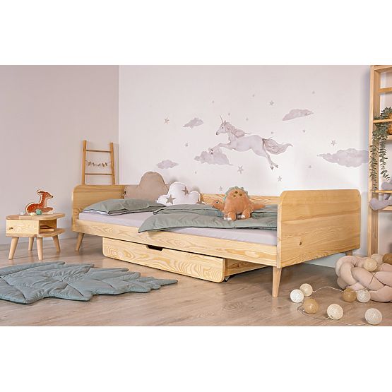 Rastúca posteľ Nell 2v1 - prírodná