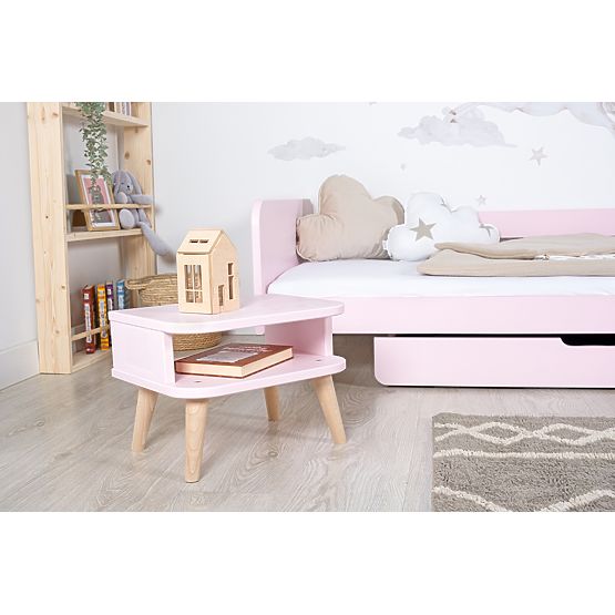 Rastúca posteľ Nell 2v1 - púdrovo ružová