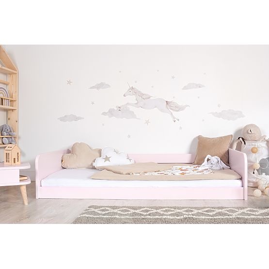 Rastúca posteľ Nell 2v1 - púdrovo ružová