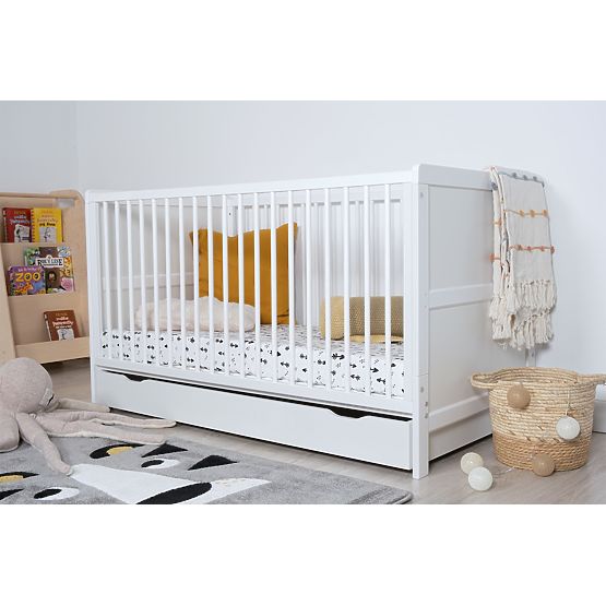 Rastúca postieľka William biela