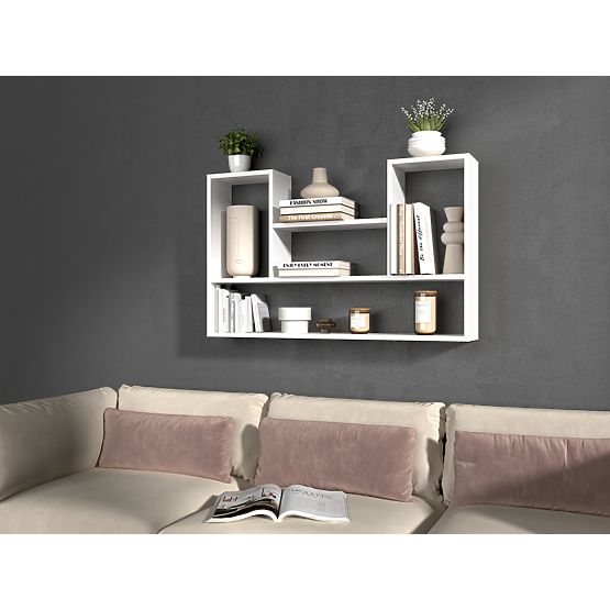 Regál BILBAO 4P BIELY