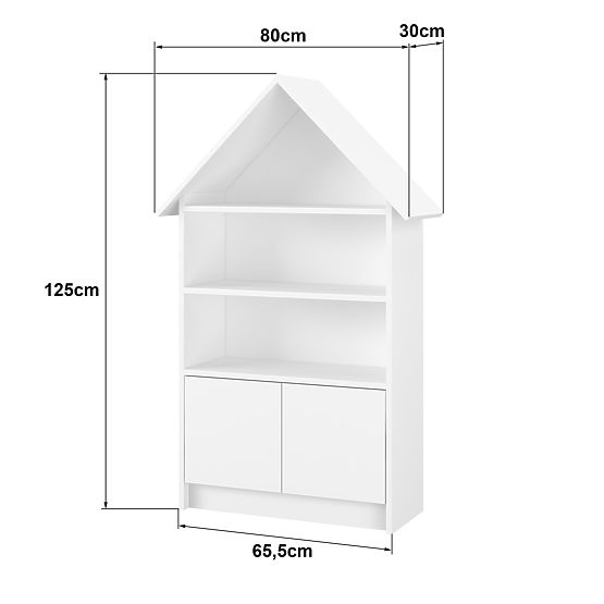 Domčekový regál Sofia - modrý