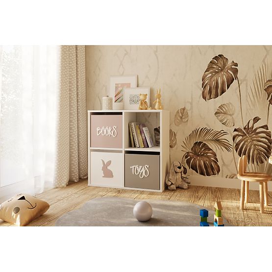 Regál Loni 2x2 biely