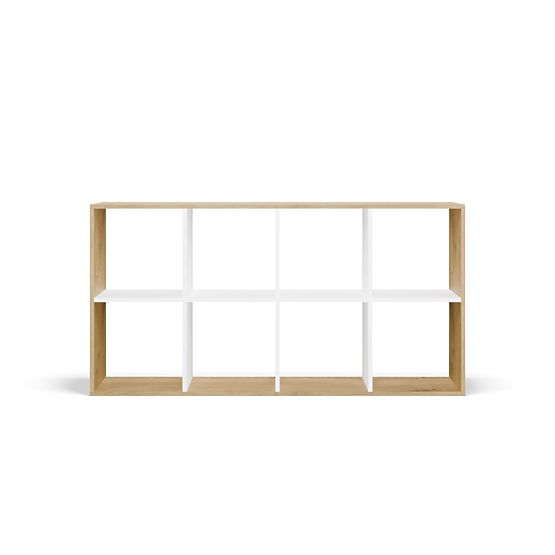 Regál Malax 2X4 DUB ARTISAN BIELA