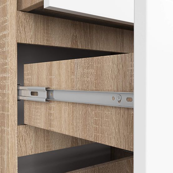 REGÁL R60 3SZ 2P CLP PK SONOMA / BIELA