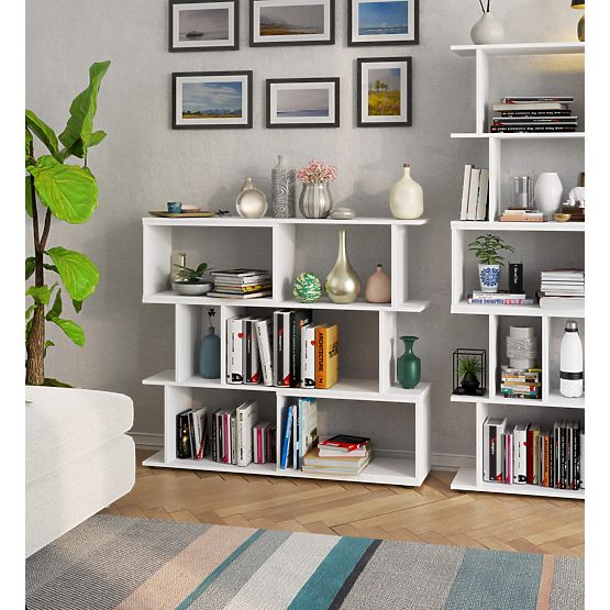 Regál s policami mini FIX - biely