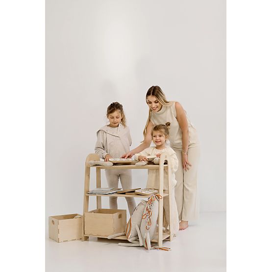 Regál SLIM M - prírodný