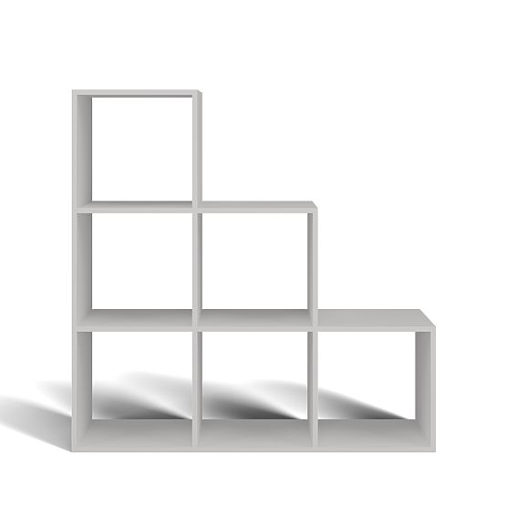 Regál STEP 3X3 RS-30 BIELY