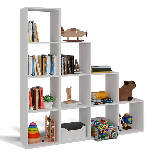 Regál Step 4X4 BIELY