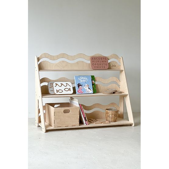 Regál WAVE L - prírodný