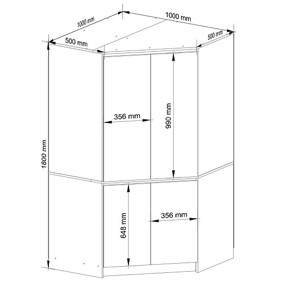 ROHOVÁ SKRIŇA S100 4D CLP DUB CRAFT