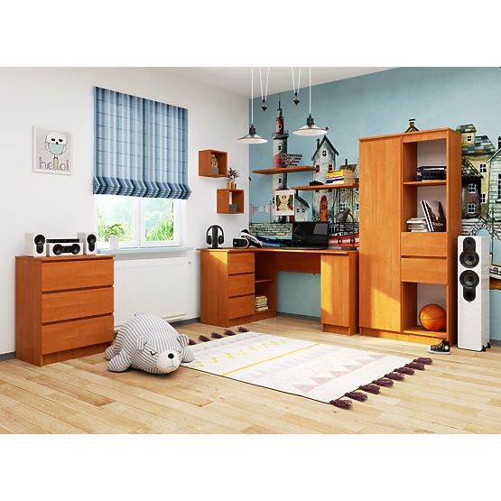 ROHOVÝ PÍSACÍ STÔL B20 CLP ĽAVOSTRANNÝ JELŠA