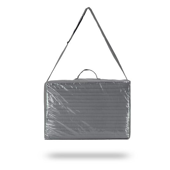 Rozkladacia prenosná matrac Amio - 120x60 cm - sivá