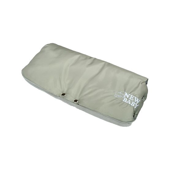Rukávnik na kočík Classic Fleece olive/light grey Podľa obrázku