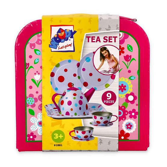 Ružový čajový set