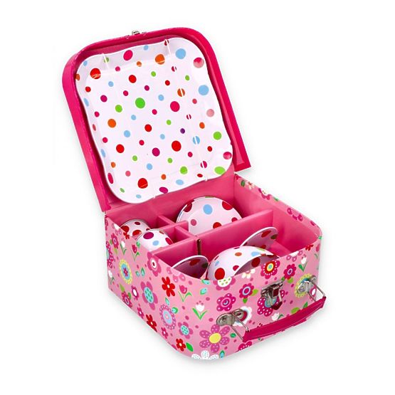 Ružový čajový set