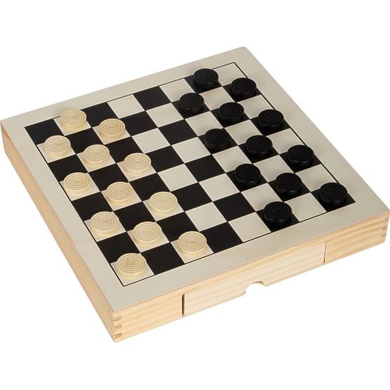 Sada drevených hier 3 v 1 - Šachy, Dáma, Mlyn