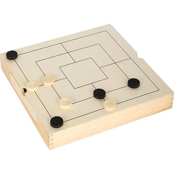 Sada drevených hier 3 v 1 - Šachy, Dáma, Mlyn