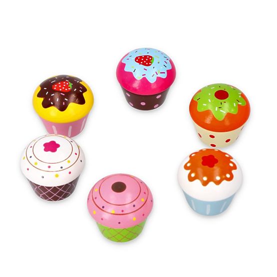 Sada drevených muffinov