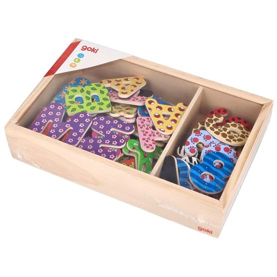 Sada magnetických číslic a písmeniek