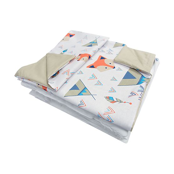 Sada obliečok do postieľky 120x90 cm FOX - béžová