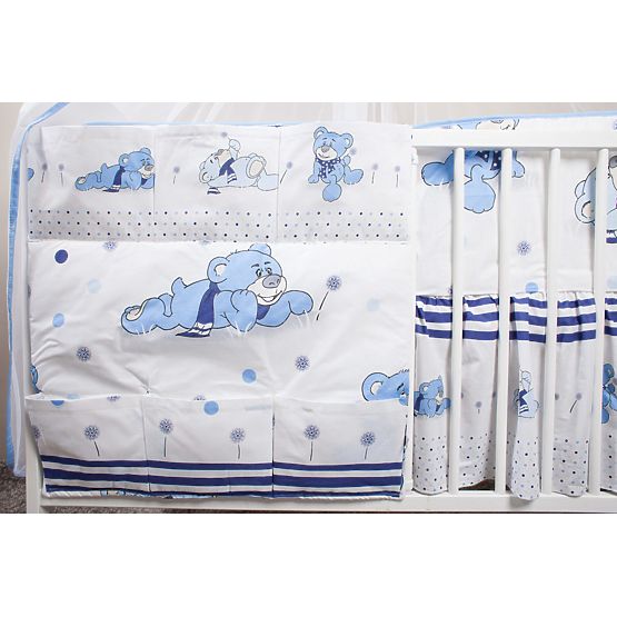 Sada obliečok do postieľky - rojko - modrá 135x100 cm