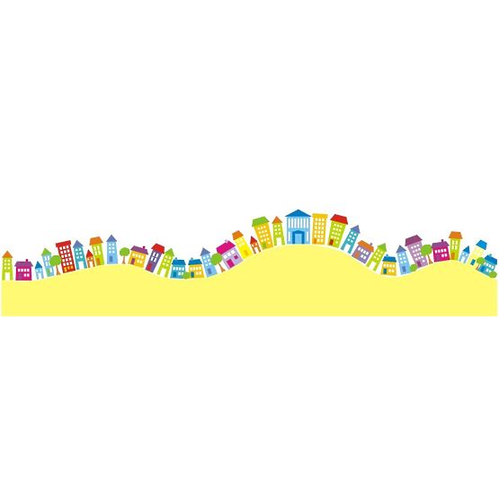 Samolepiaca dekorácia - domčeky