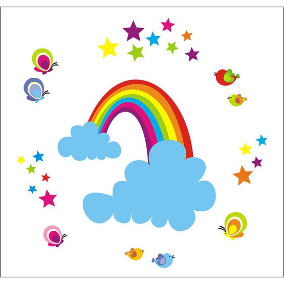 Samolepiaca dekorácia - dúha