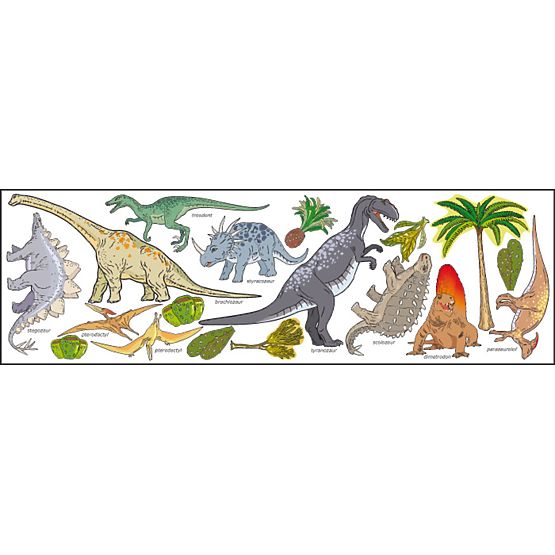 Samolepiaca dekorácia na stenu - dinosaury C2