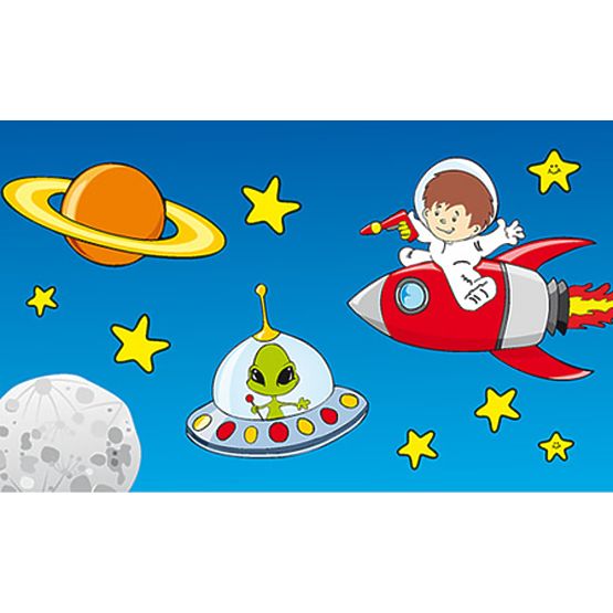 Samolepiaca dekorácia - vesmír