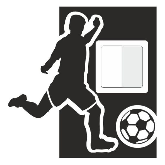 Samolepiaca textilná ochrana na vypínač - futbalista