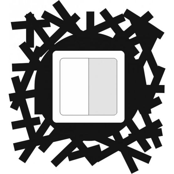 Samolepiaca textilná ochrana na vypínač - skladačka