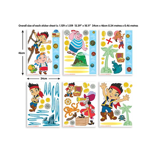Samolepky Disney - Jake a piráti