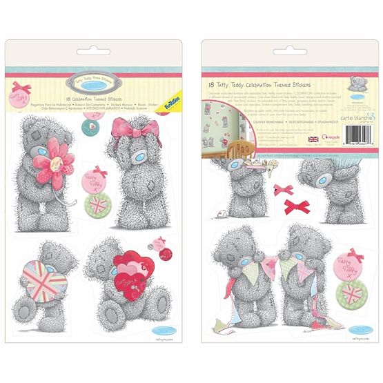 Samolepky Mini Wall art Tatto TEDDY Celebrations