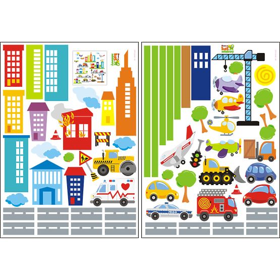 Samolepky na stenu MESTO