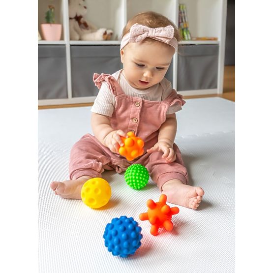 Senzorické loptičky - 5 loptičiek bez otvorov