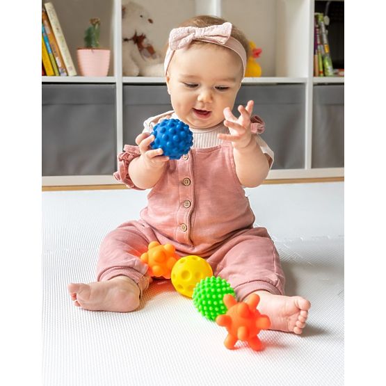 Senzorické loptičky - 5 loptičiek bez otvorov