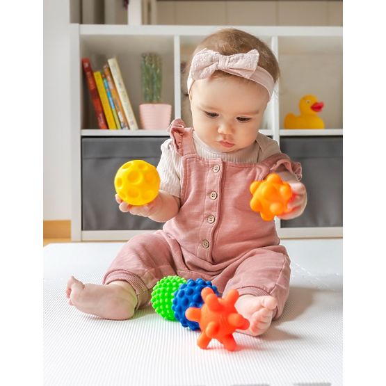 Senzorické loptičky - 5 loptičiek bez otvorov