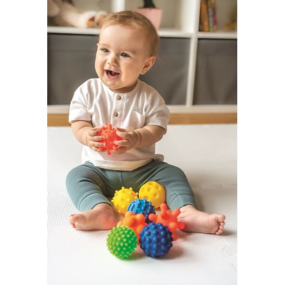 Senzorické loptičky Tullo - 8 loptičiek bez otvorov