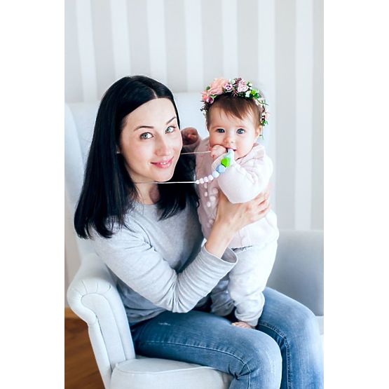 Silikónové dojčiace korále Tiffany