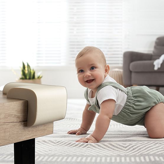 SIPO Penová ochrana rohov nábytku, béžová - 4 ks