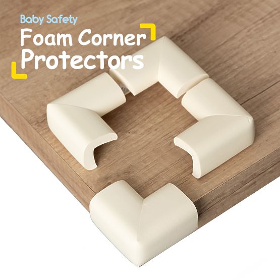 SIPO Penová ochrana rohov nábytku, béžová - 4 ks