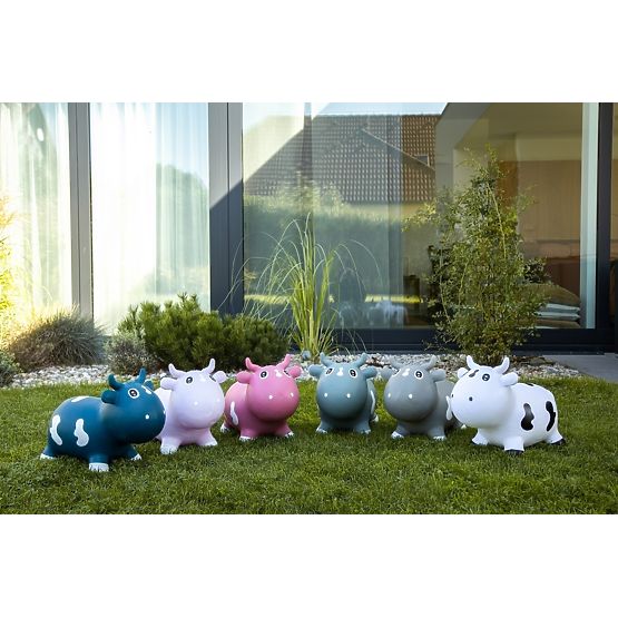 Skákacia kravička KIDZZFARM - Ružová